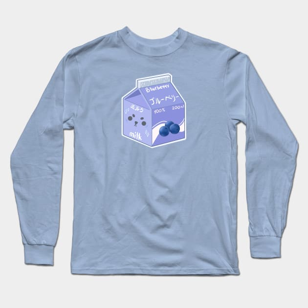 Blueberry milk Long Sleeve T-Shirt by Galka